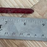 Jaclyn Smith Ladies Watch Stainless Rectangular Case Stainless Dial Red Leather Photo 11