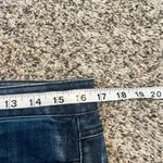 CAbi  Jeans High Straight Blue Denim Distressed Flair Leg Women's Size 6 Photo 2