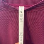 Lululemon Perfectly Oversized Ribbed Crop Crew Magenta Purple Photo 2