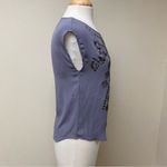 Ecote Studded Cap Sleeve Top Grey/Purple XS Photo 1
