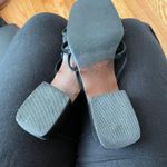 Ralph Lauren Vintage Purple Label Leather Sandals Heels Spaghetti Straps Chunky Block 90โs -early 2000โs Slip on Square toe Made in Italy ๐ฎ๐น Sz 8.5 Rubber outsole Anti-slip Photo 6