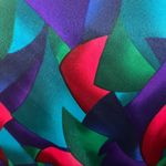 Cacique Lingerie Multicolor Abstract 3/4 Sleeve Short Robe M Photo 6