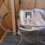 B. Makowsky Metallic Shoulder Bag Gold Photo 1