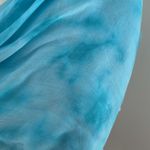Tahari   pale Blue Tie Dye Style Scarf NWT Photo 1