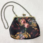 Women Small Retro Purse Vintage Top Handle Handbag Kiss Lock Shoulder Bag Black Photo 6