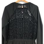 Blush Noir - Black Crochet Back Jumpsuit - Medium Photo 5