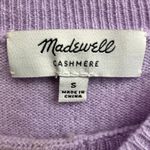 Madewell  Cashmere Purple Relaxed Crewneck Sweater Women's Small Soft Basics Photo 2