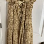 Anthropologie Animal leopard print bolano Button Down midi dress womens size 8 Photo 6