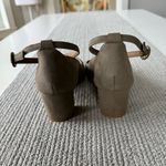 Novacas Light Gray Taupe Suede Block Heel Ankle Strap Pumps Dress Shoes Sz 40 9 Photo 7