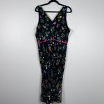Sam Edelman  Women's Botanical Garden Semi Sheer Midi Dress Sz 14 Photo 6