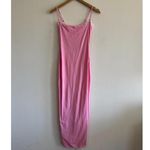 SKIMS Fits Everybody Lace Long Slip Dress in Bubblegum Tonal, Size Small Photo 4
