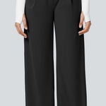 Halara Women's Flex High-Waisted Straight Leg Work Pants Black Size M. NEW Photo 0