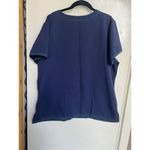 Scrubstar Blue Scrub Top Woman’s Size Large Photo 4