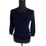 J.Crew LIGHTWEIGHT MERINO WOOL SWEATER IN Navy Photo 1
