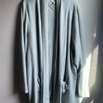 LOGO By Lori Goldstein 2X  Loungewear Cardigan Sage Green Photo 0