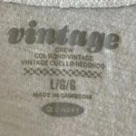 Vintage White Crewneck Cotton Soft Solid Basic Unisex Short Sleeves SZ L # 1606 Size L Photo 6