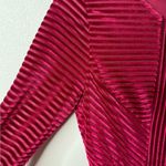 Copper Key  velvet berry ribbed stretch 3/4 waist zippered dress size small Photo 2