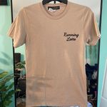 VICI Lulu Simon Studio "Running‎ Latte" Tee | Tan & Black | Size S Photo 0