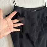 Loft  100% Silk Black Slip Dress Spaghetti Strap Lingerie Sexy Cocktail Party Photo 4