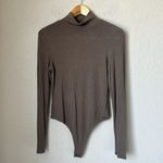 n:philanthropy  Brooke taupe ribbed turtleneck bodysuit Photo 2