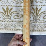 Vintage TR Bentley Womans XL Sweater White Gold Shimmer Tribal Print Tunic Retro Photo 3