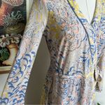 BCBGMAXAZRIA Pastel Spring Wrap Midi Dress size Small Photo 5