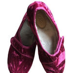 Hotter THYME Ruby Pink Crushed Velvet Wrapped Slipper Sz. 6 NWOT Lounge Luxury Photo 0