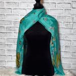 Butterfly Print Women's Scarf, pictures don’t do it justice beautiful piece Blue Size undefined Photo 1