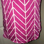 HANNA & GRACIE women’s hot pink chevron size small printed tank pullover v Photo 1