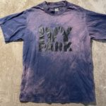 Ivy Park  Shirt Adult Size Medium Tie Dye Purple Tshirt Black Short Sleeve Top Photo 0