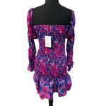 MISA Los Angeles NWT! Misa Noura Floral Print Smocked Off the Shoulder Minidress - Size XL Photo 13