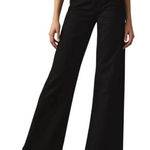 DAZE Denim Echo high rise wide leg Black‎ jeans Size 32 NWT Black Photo 0