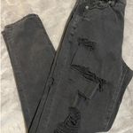 American Eagle  SZ 0 Black Comfort Stretch‎ Waistband Jeans Mom Jean Photo 0