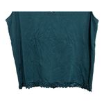 Coldwater Creek  Lace Green Cotton Tank Size 1X Basics Layering Photo 2