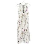 All Saints Floral Capri Kikyo White Sleeveless V-Neck Knotted Front Midi Dress 4 Photo 2