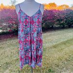 Karen Kane  Red & Blue Trapeze patriotic Dress geometric print Photo 4