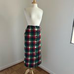 Pendleton Vintage Wool Christmas Tartan Plaid Pencil Skirt Photo 3