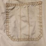 Y2K Tan Cropped Relaxed Fit Cargo Pants Contrast Stitching Retro Women's 4 Photo 5