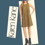 Karen Kane  Green
Faux Micro Suede
Sleeveless Shift Dress
Medium Photo 1