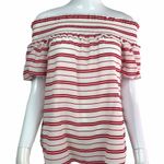 Club Monaco  White/Red Off the Shoulder Top Photo 0
