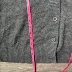 Apiece Apart  SOFTEST TISSUE WEIGHT CASHMERE SILK CARDIGAN IN CHARCOAL MEDIUM Photo 12