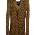 Yoki New York  Collection Beach Knit Tunic Length Acrylic Cardigan Womens Small Photo 7