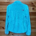 The North Face teal / sea foam green fuzzy jacket small Photo 5