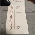 Coldwater Creek Beige Natural Fit Stretch Slim Leg Cropped Pants Womens Size 12 Photo 3