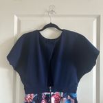 Paper Dolls  London Size 6 Blue Floral Knee Length Dress Dolman Sleeve Photo 4