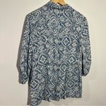  Blue Medallion-Print Utility Jacket Size Medium‎ Chico's Size Medium Photo 6