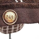 St. John  Brown and Tan Square Button Down Cardigan Photo 5