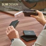  Mens Slim Wallet with Money Clip AUSTIN RFID Blocking Bifold Credit Card Holder for Men with Gift Box Photo 2