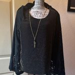 R & M Richards Black Sheer Camisole Top Size 8 Photo 4