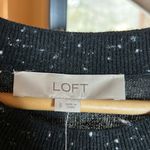 Loft Black sweater dress with cut out detail at neckline/ shoulder Sz Small NWT Photo 4